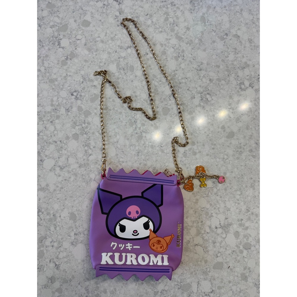 Sanrio BoxLunch Kuromi My Melody Reversible Snack Bag Crossbody Purse PurplePink